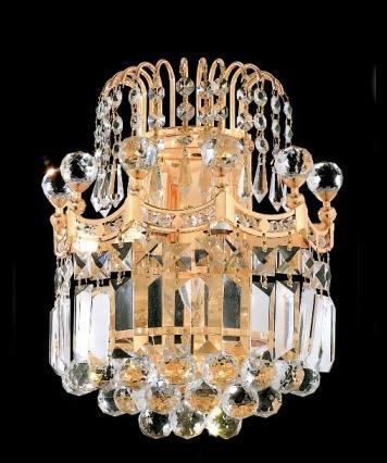 ZC121-V8949W12G By REGENCY - Corona Collection 24k Gold Plated Finish Wall Sconces