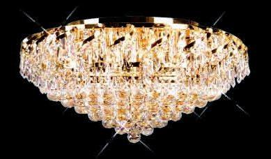 ZC121-VECA1F26G By REGENCY - Belenus Collection 24k Gold Plated Finish Flush Semi Flush Lighting