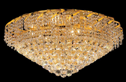 ZC121-VECA1F30G By REGENCY - Belenus Collection 24k Gold Plated Finish Flush Semi Flush Lighting