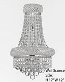 Empire Empress Crystal (Tm) Wall Sconce Lighting W 12" H 17" - C121-1800W12SC