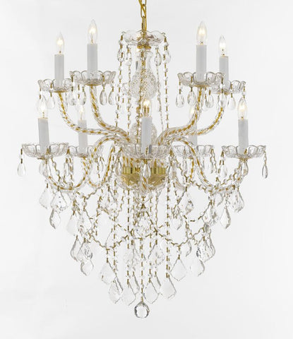 Chandelier Lighting Crystal Chandeliers H30" X W24" - J10-Cg/B13/1122/5+5