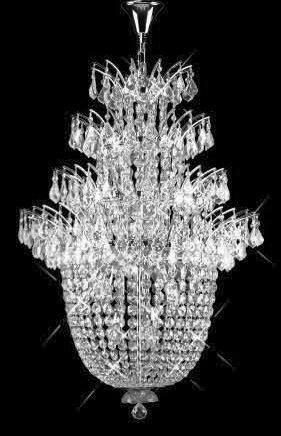 C121-SILVER/5800/3150 Flora CollectionEmpire Style CHANDELIER Chandeliers, Crystal Chandelier, Crystal Chandeliers, Lighting