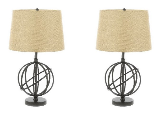Set of 2 - Orbit Globe Accent Table Lamp Desk Lamp Bedside Lamp - J10-SP-100-SET OF 2