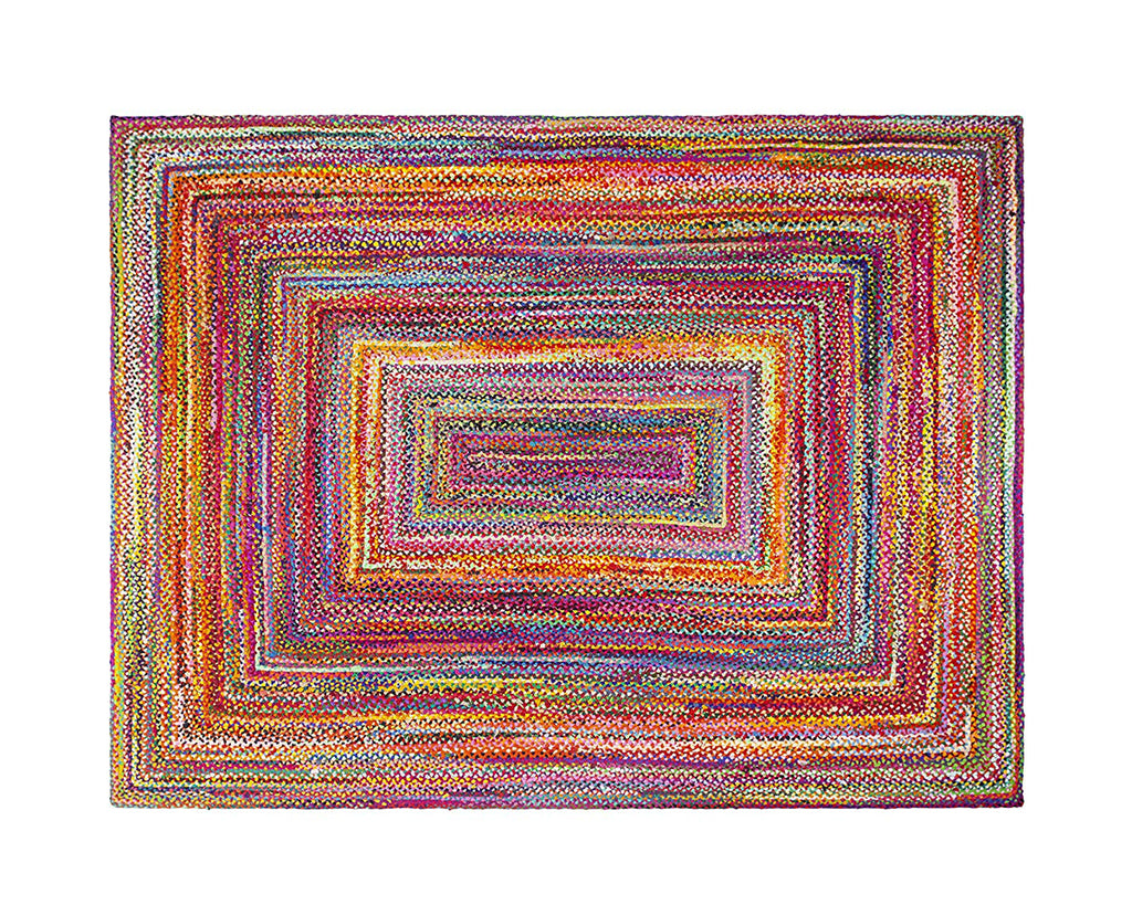 Multi Color Handbraided Jute Rug Area Rug 8 X 10 - J10-IN-601-8X10