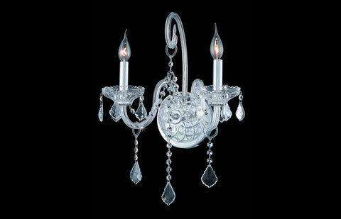 C121-7852W2C/EC - Regency Lighting: Verona 2 light Chrome Wall Sconce Clear Elegant Cut Crystal