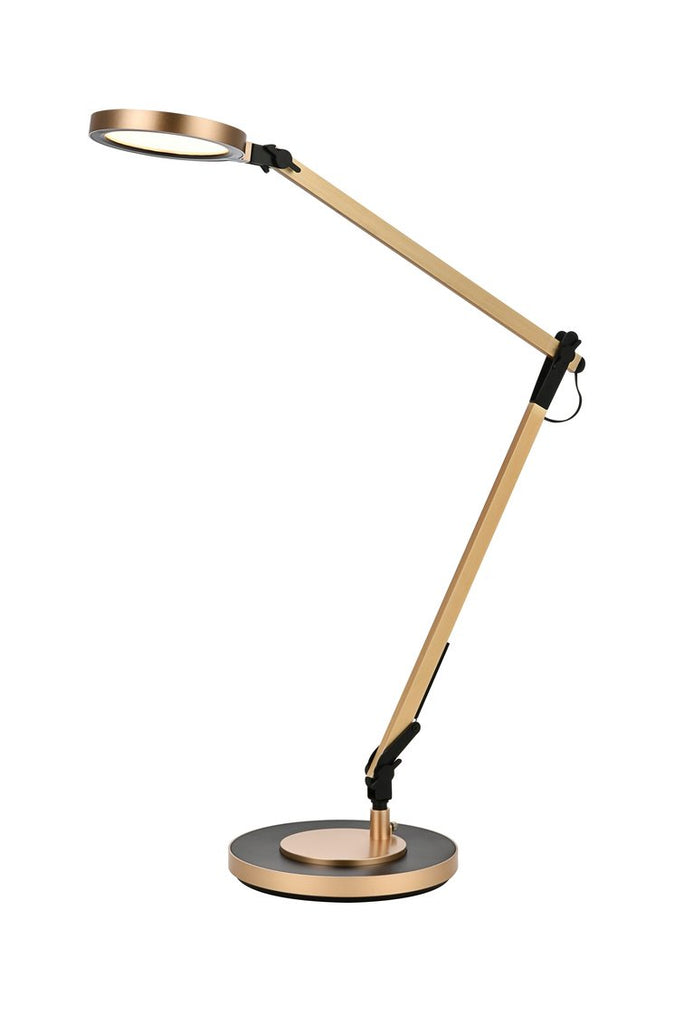 ZC121-LEDDS006 - Regency Decor: Illumen Collection 1-Light champagne gold Finish LED Desk Lamp