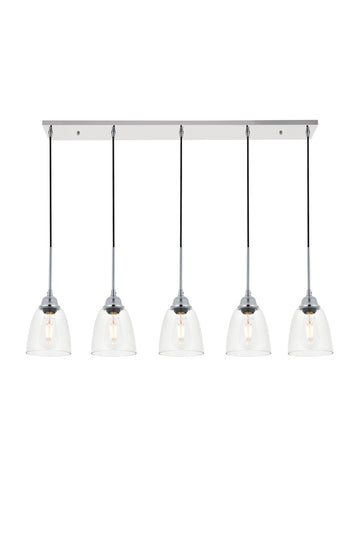 ZC121-LD4013D46C - Living District: Felicity 5 light chrome Pendant
