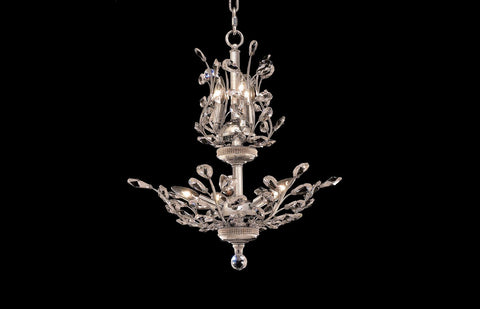 C121-2011D21C/EC - Regency Lighting: Orchid 8 light Chrome Chandelier Clear Elegant Cut Crystal