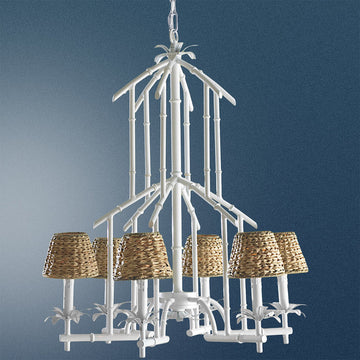 Bamboo Tower Chandelier 6 Light - F100-273