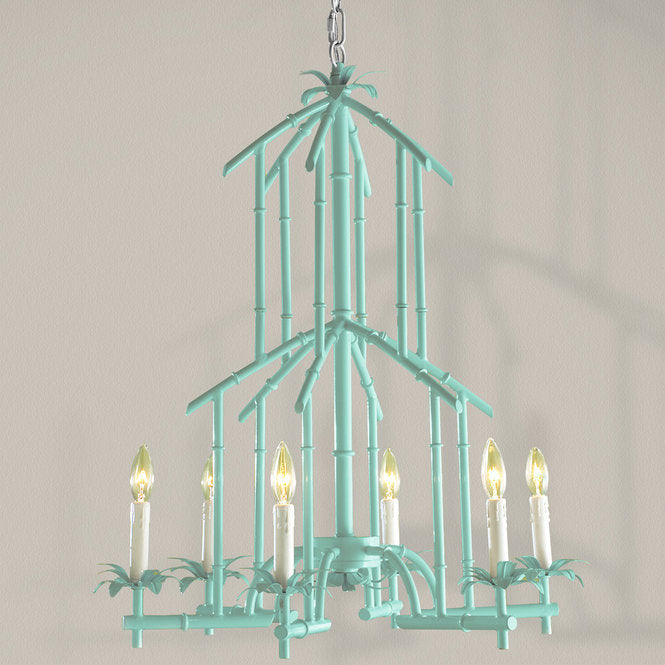 Bamboo Tower Chandelier 6 Light - F100-275