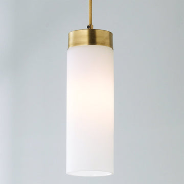 Brass Band Cylinder Pendant - F100-328