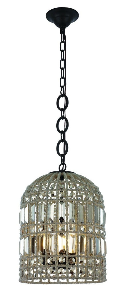 ZC121-1701D12RDB - Urban Classic: Capistrano 3 Light Rustic Dark Bronze Pendant