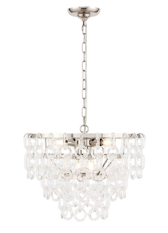 ZC121-1713D20PN - Urban Classic: Debutante 6 light Polished Nickel Pendant