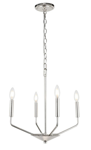 ZC121-LD8024D18C - Living District: Enzo 4 light Chrome pendant