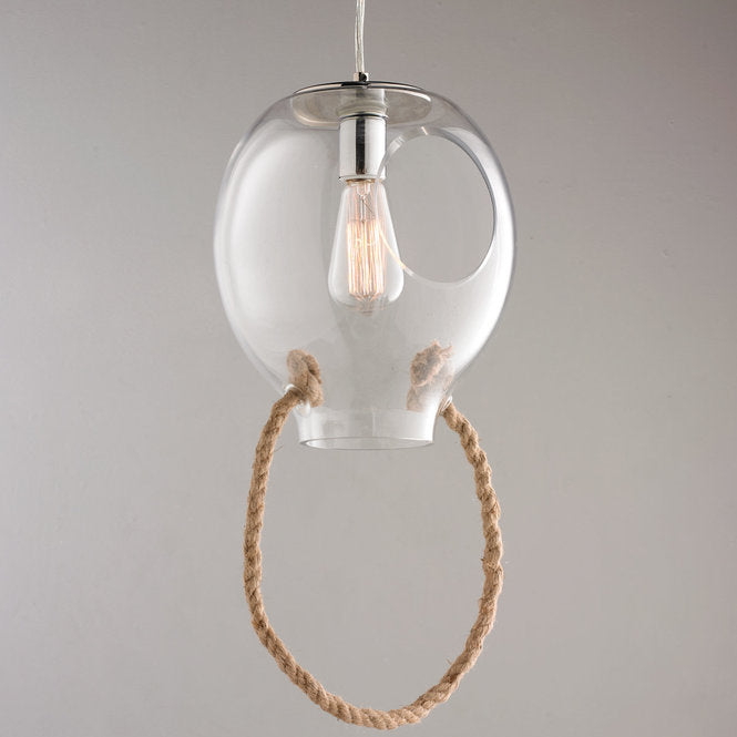 Center Hole Clear Pendant - F100-608