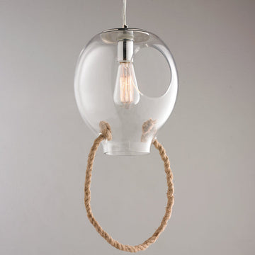 Center Hole Clear Pendant - F100-608