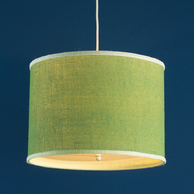 Colorful Burlap Drum Pendant - F100-434