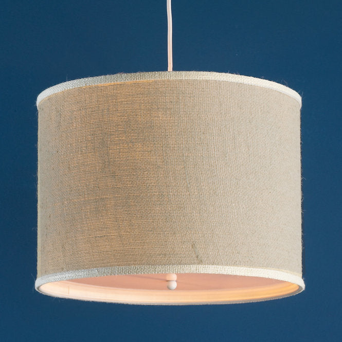 Colorful Burlap Drum Pendant - F100-436