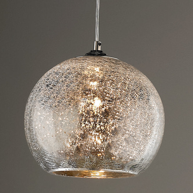 Crackled Mercury Bowl Pendant Light - F100-129