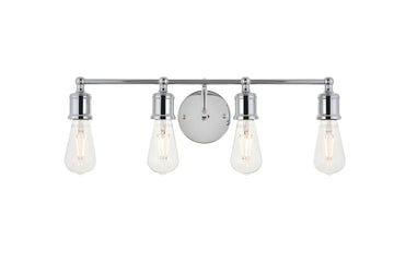 ZC121-LD4028W22C - Living District: Serif 4 light chrome Wall Sconce