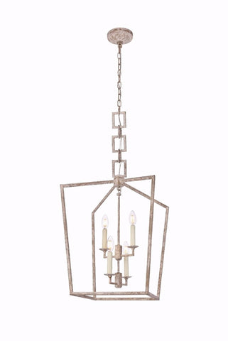 ZC121-1512D17IW - Urban Classic: Denmark 4 light Ivory wash Pendant