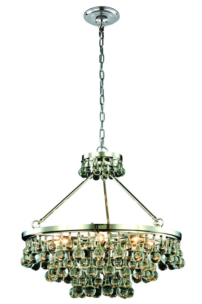 ZC121-1509D26PN - Urban Classic: Bettina 8 light Polished Nickel Pendant Clear Royal Cut Crystal