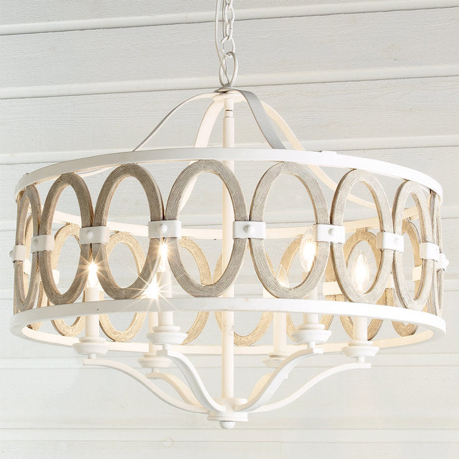 Driftwood Entwined Ovals Chandelier 1 - F100-280