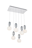 ZC121-5107D6C - Regency Lighting: Lea 6 light in Chrome Pendant