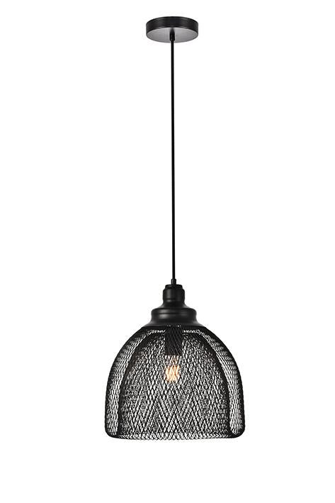 ZC121-LDPD2030 - Living District: Warren Collection Pendant D11in H12.5in Lt:1 Black Finish