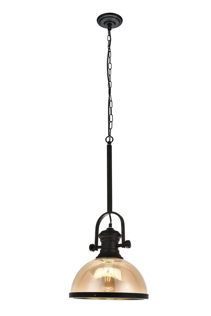 ZC121-LDPD3006 - Living District: Gracia Collection Pendant D12.2 H27.55 Lt:1 Rusty and Coffee Finish