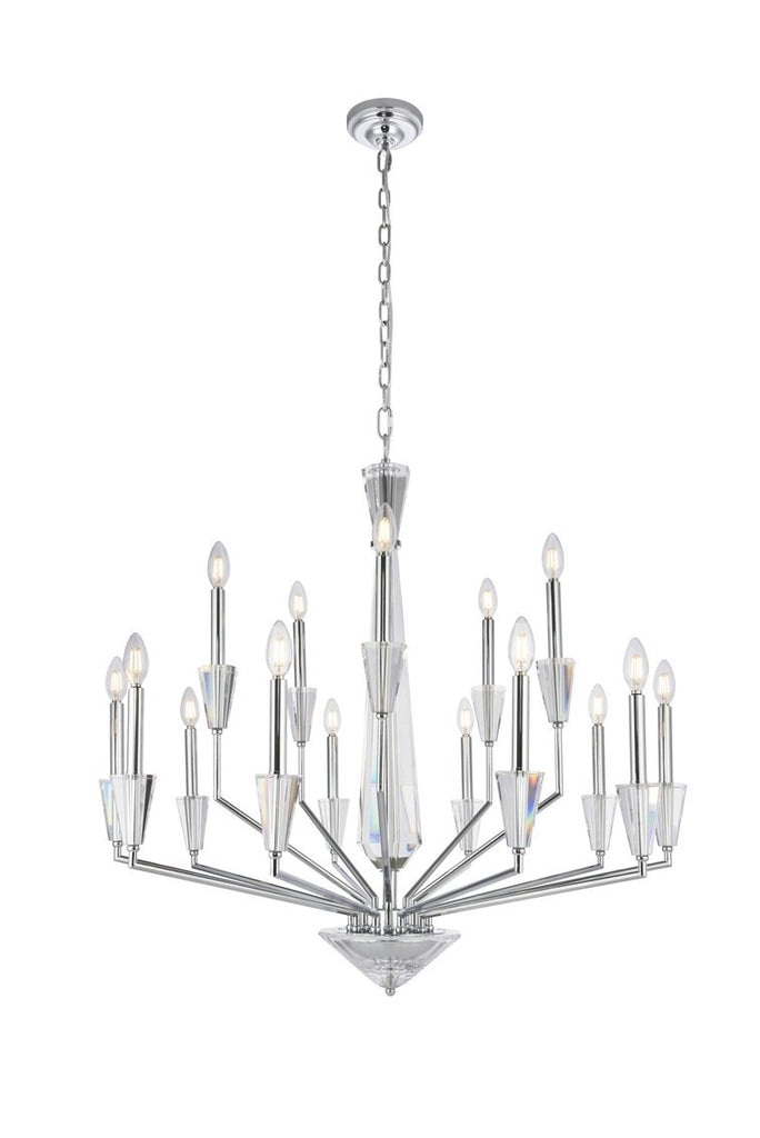 ZC121-2017G36C - Regency Lighting: Trident 15 light in Chrome Pendant