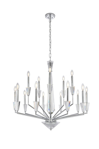 ZC121-2017G36C - Regency Lighting: Trident 15 light in Chrome Pendant