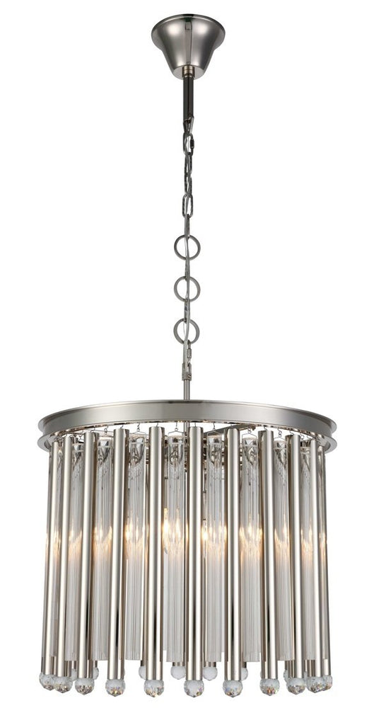 ZC121-1140D20PN - Urban Classic: Maxwell 4 light Polished Nickel Chandelier Clear Royal Cut Crystal