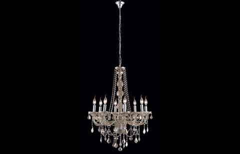 C121-7858D28GT-GT/RC - Regency Lighting: Verona 8 light Golden Teak Chandelier Golden Teak (Smoky) Royal Cut Crystal