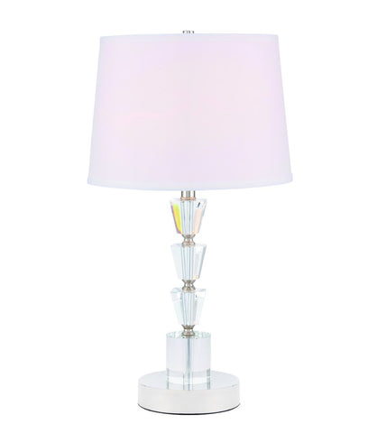 ZC121-TL3028PN - Regency Decor: Jean 1 light Polished Nickel Table Lamp