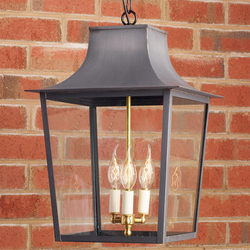 Georgian Outdoor Hanging Lantern 3 Light - F100-283
