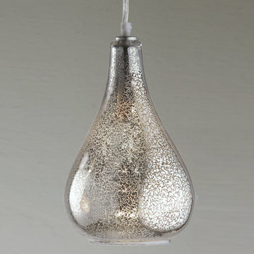 Glass Bulb Pendant Clear Crackled Or Mercury Glass - F100-227