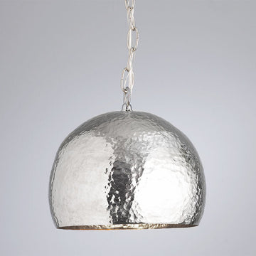 Hammered Metal Pendant Brass Or Nickel - F100-380