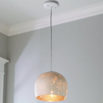 Honeycomb Pearled Glass Pendant - F100-359