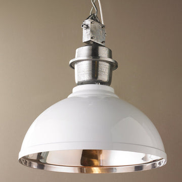 Industrial Enameled Shade Warehouse Pendant Large - F100-300