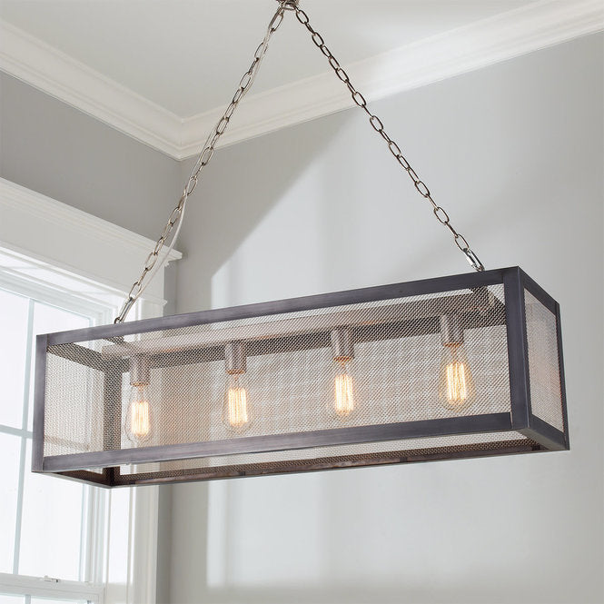 Industrial Mesh Island Chandelier - F100-355