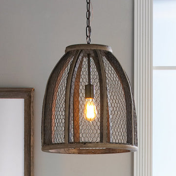 Chicken Wire Pendant Light - Large - F100-196