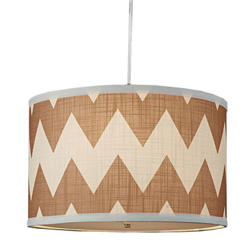 Magna Chevron Drum Shade Pendant - F100-558