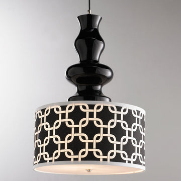 Modern Black Glass Table Lamp Pendant - F100-585