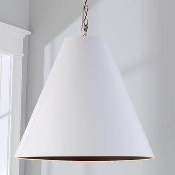Oversized Cone Paper Shade Pendant - F100-204
