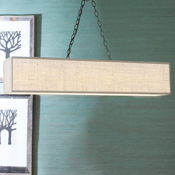 Rectangular Shade Island Chandelier - F100-282