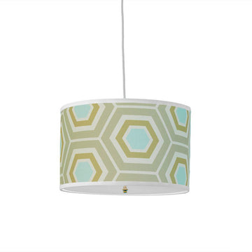 Retro Honeycomb Drum Shade Pendant - F100-528