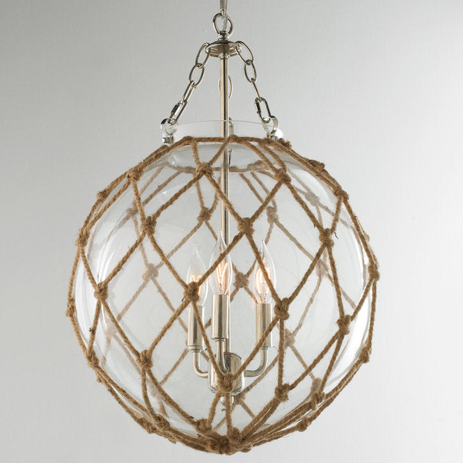 Rope Net Glass Sphere Chandelier - F100-301