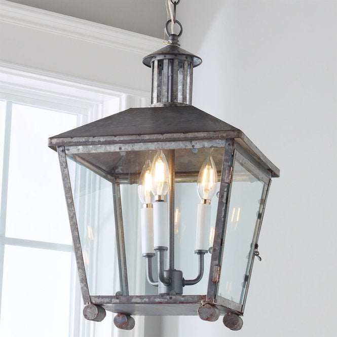 Rustic Galvanized Lantern - F100-338