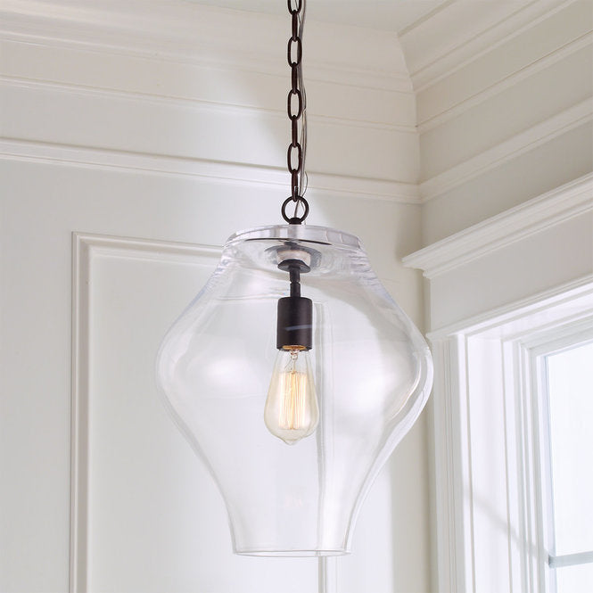 Shapely Glass Lantern - F100-297